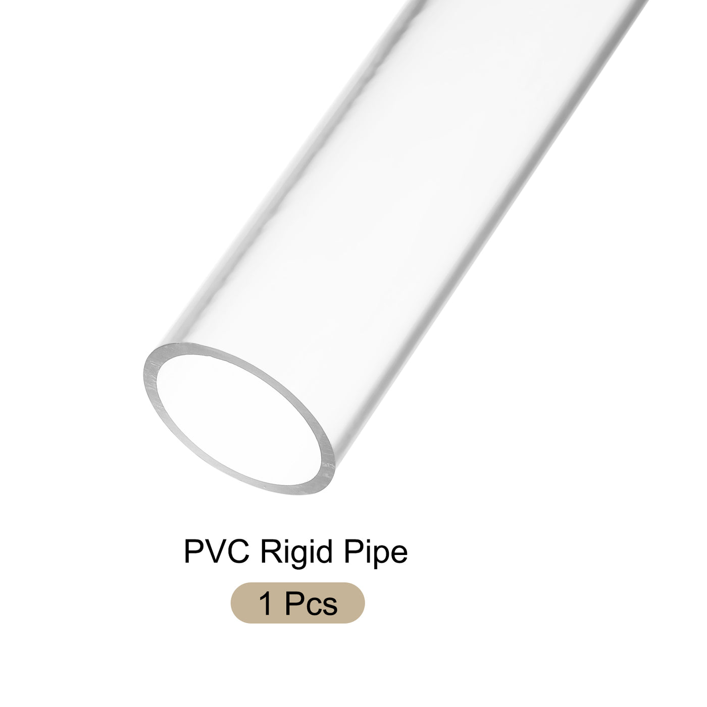Dust Collection Clear PVC Pipe Plastic Rigid Tubing Round Drain Pipe ...