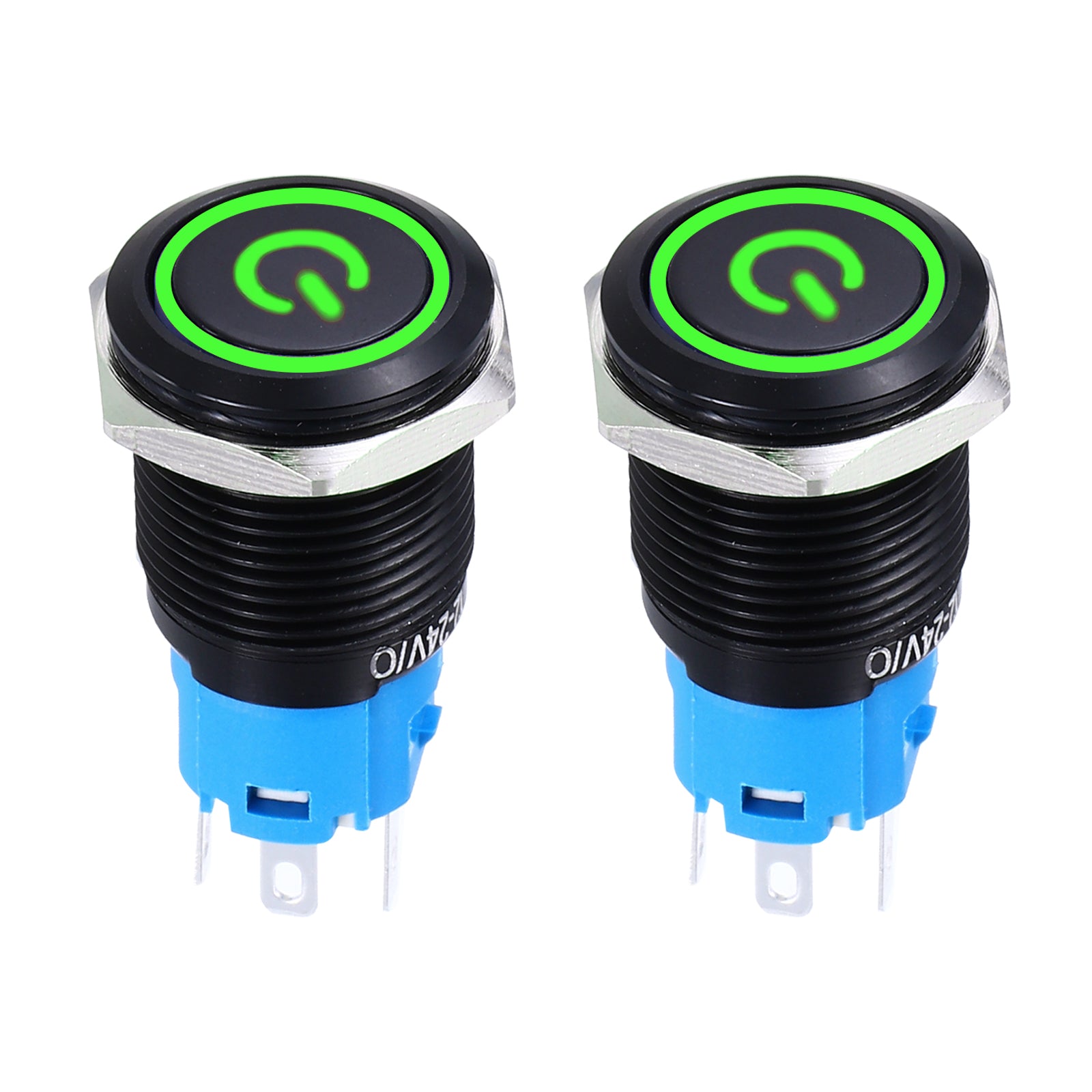 Push Button Switch, Momentary Latching Push Button Starter, Light on ...