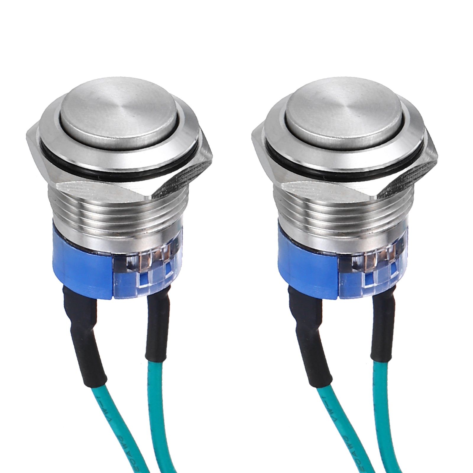 Stainless Steel Latching Push Buttons Switch Domed Head Shell Pins with ...