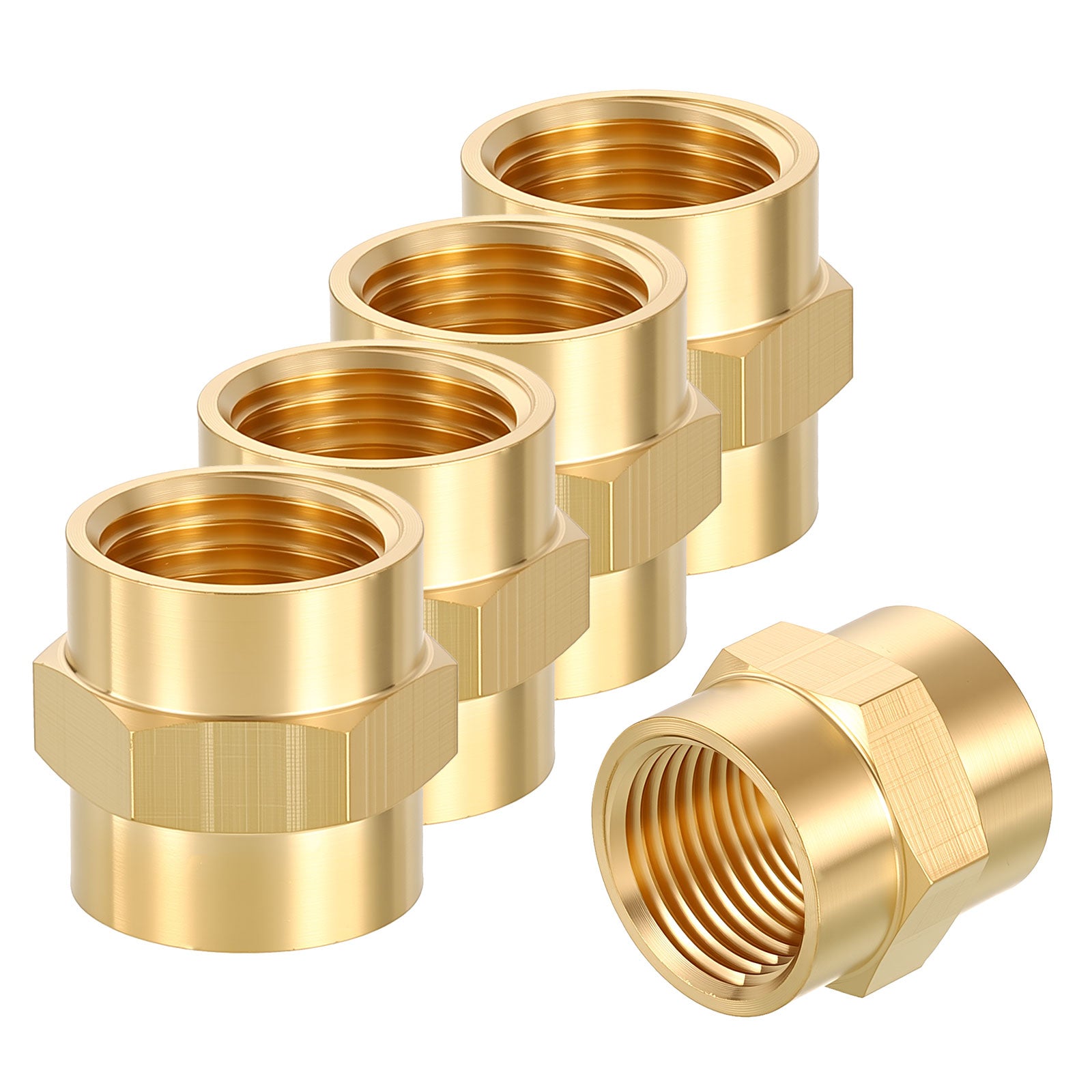 5 Pack FeMale to FeMale Adapters, 1/2