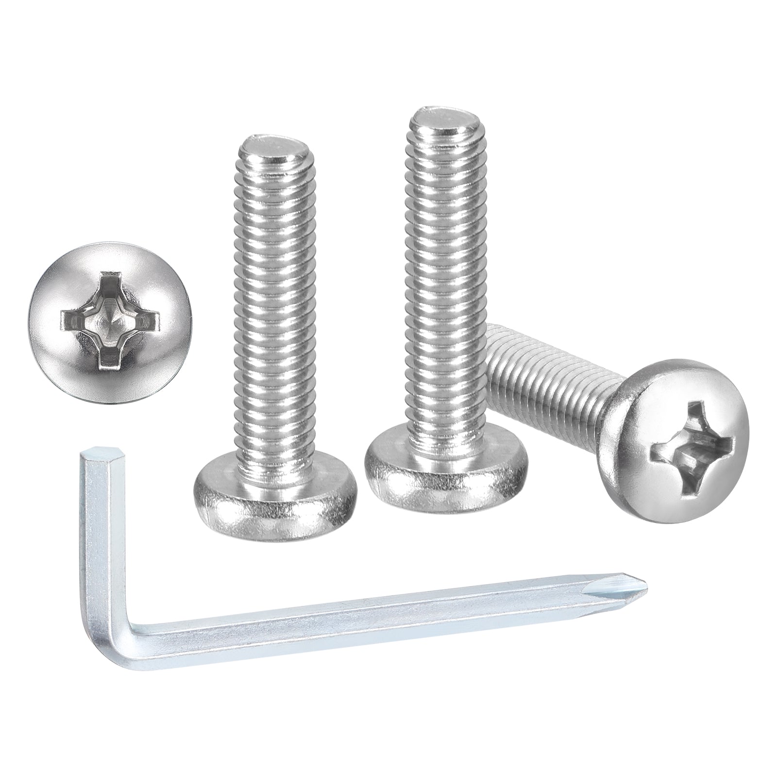 Cross Drive Pan Head Bolt 1/4