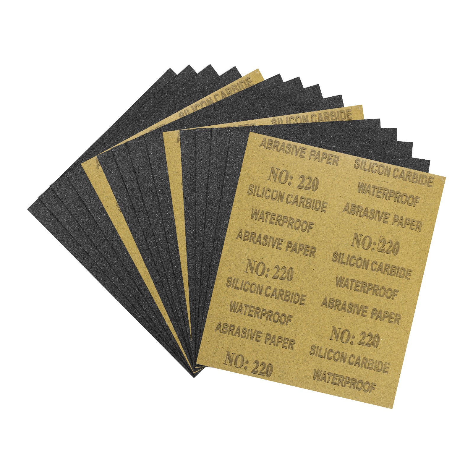 15pcs Sand Papers - [5.5 x 9 Inch x 80 Grits] Wet Dry Sandpaper Sheets ...