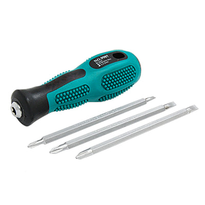 Harfington Uxcell 2 Way 3 Shafts Reversible Phillips Slotted Screwdriver