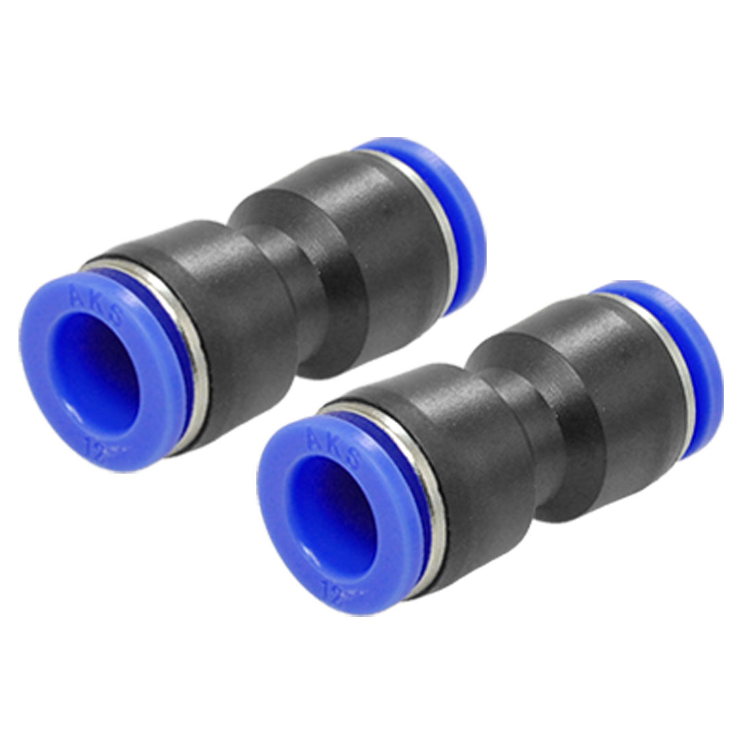 uxcell Uxcell 2 PCS 12 x 12mm Push In Fitting One Touch Straight Fittings