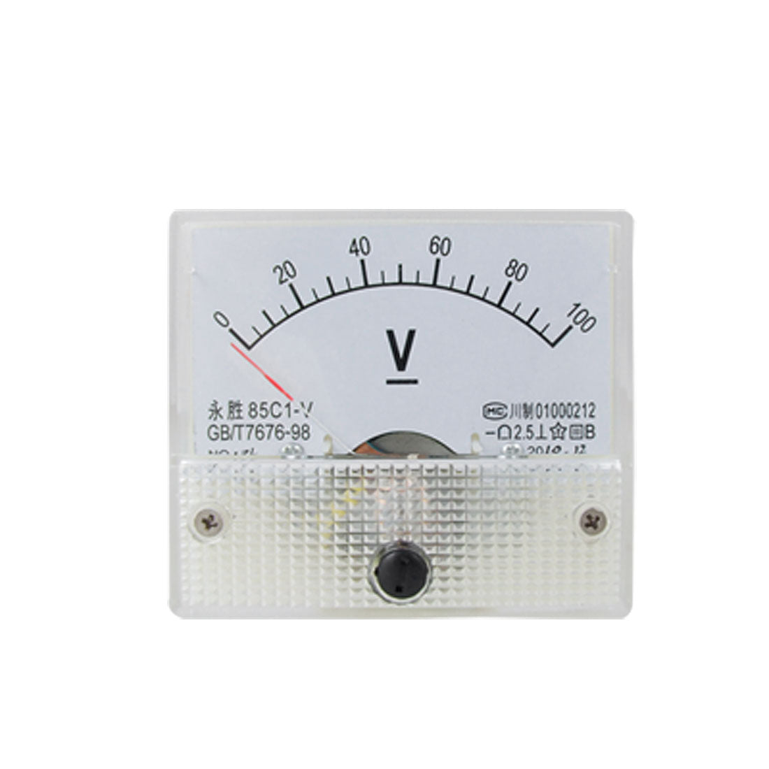 uxcell Uxcell DC 0-100V Analog Volt Voltage Voltmeter Meter Panel 85C1-V