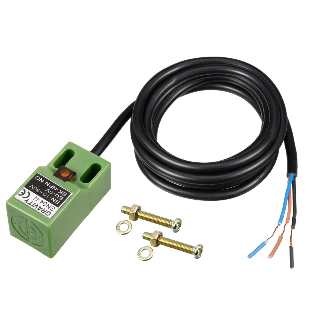 uxcell Uxcell SN04-N 4mm Approach DC 10-30V 3-wire Inductive Proximity Switch Detector NPN NO