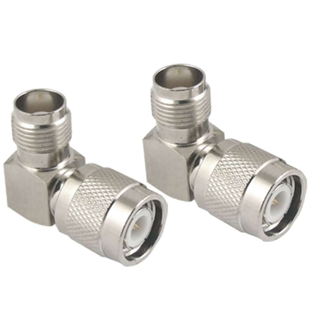 uxcell Uxcell 2 Pcs TNC Male to Female Right Angle Coaxial Adapter