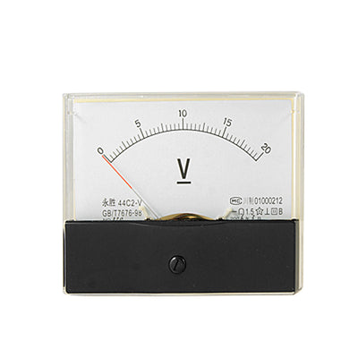 Harfington Uxcell 44C2 Fine Tuning 0-20V DC Voltage Panel Meter Analog Voltmeter Gauge