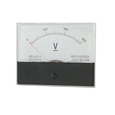 Harfington Uxcell 44C2 0-450V DC Voltage Panel Meter Analog Voltmeter Class 1.5 Accuracy