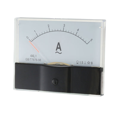 Harfington Uxcell 0-5A Rectangle Panel Analogue AC Current Meter Measuring Tool