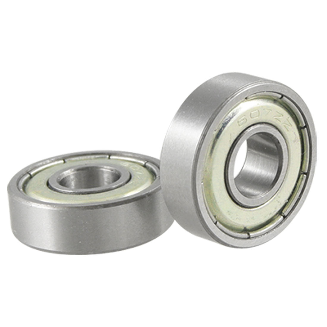 uxcell Uxcell 2 Pcs 7 x 19 x 6 607ZZ Double Shielded Deep Groove Ball Bearings