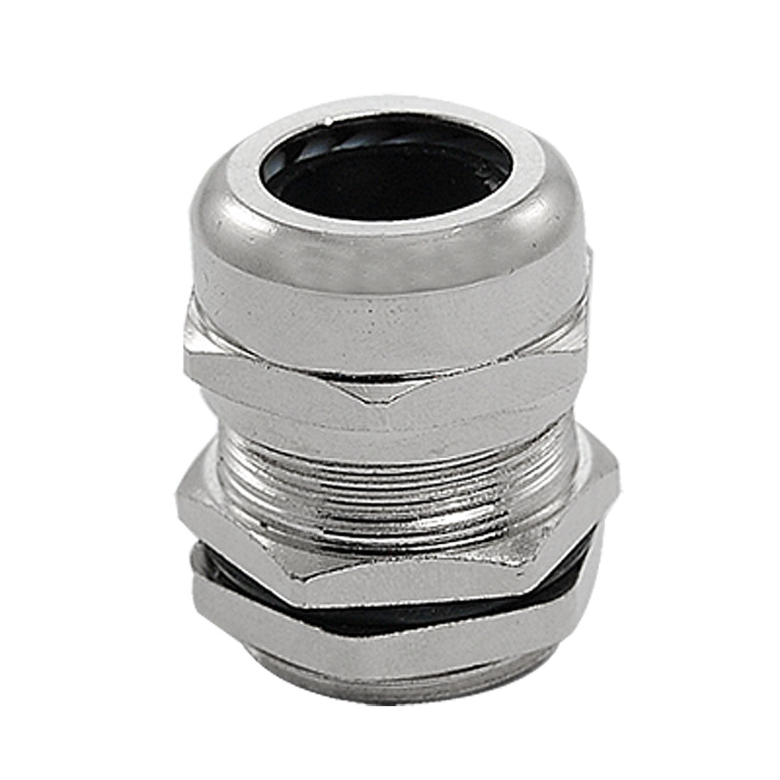 uxcell Uxcell M22 Silver Tone Stainless Steel Waterproof Cable Gland Joints