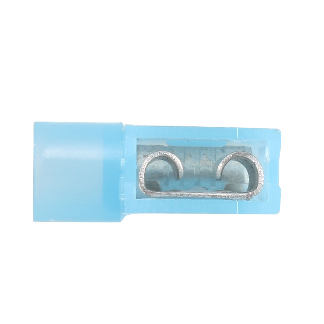 uxcell Uxcell 10 Pcs Blue Full Insulated Female Spade Crimp Flag Connector Terminal FLDNY 2-250