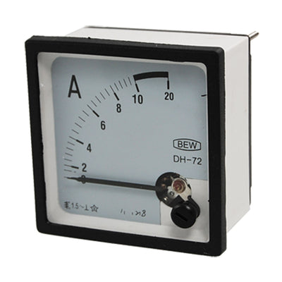 Harfington Uxcell Screw Mounted AC 10A Square Panel Analog Current Meter Ammeter