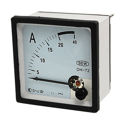Harfington Uxcell AC 0-20A Current Testing Analog Square Panel Meter Amperemeter