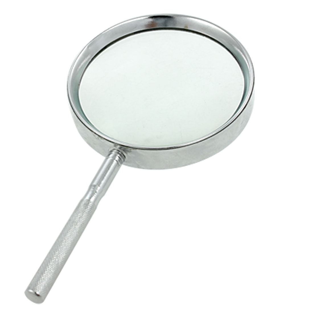 uxcell Uxcell Metal Frame Silver Tone Nonslip Grip 4X Magnifying Glass
