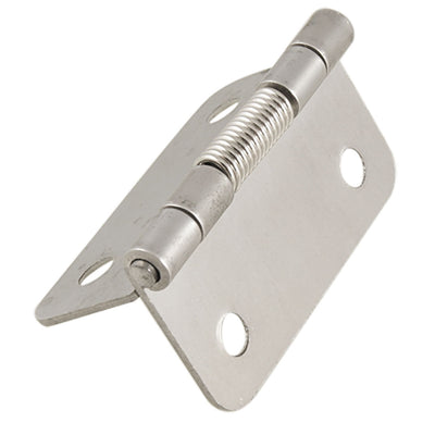 Harfington Uxcell Silver Tone Metal 60 x 54 x 8mm Self Closing Spring Loaded Hinge