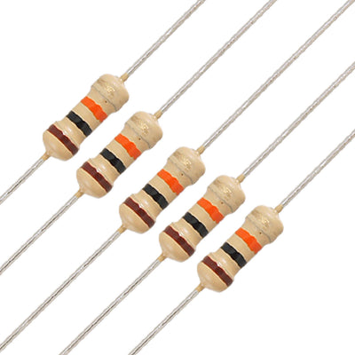 uxcell Uxcell 50 x 1/4W 250V 10K Ohm Axial Lead Carbon Film Resistors