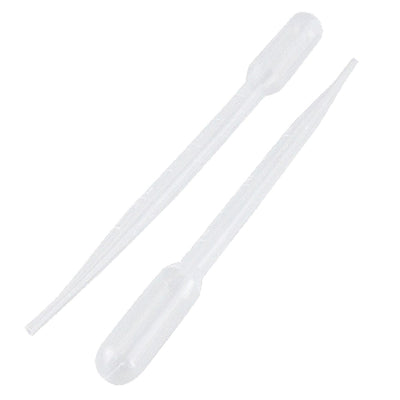 uxcell Uxcell 3mL Capacity Transfer Pipettes Graduated Clear Plastic Dropper 100 Pcs