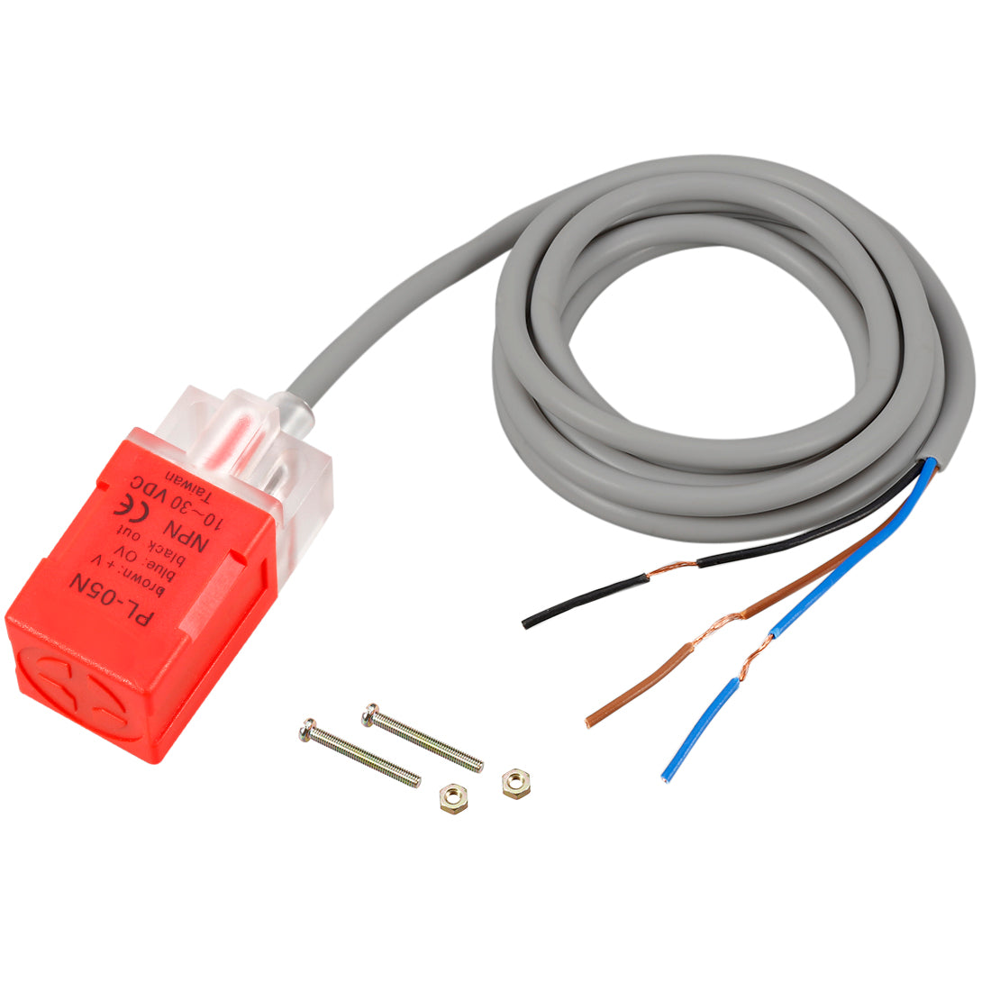 uxcell Uxcell PL-05N 3-Wire DC 10-30V 200mA NPN NO 5mm Inductive Proximity Sensor Detection Switch