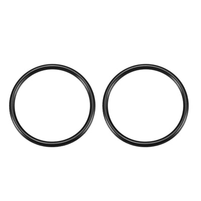Harfington Uxcell 2pcs Black 22mm Outer Dia 1.9mm Thickness Sealing Ring O-shape Rubber Grommet