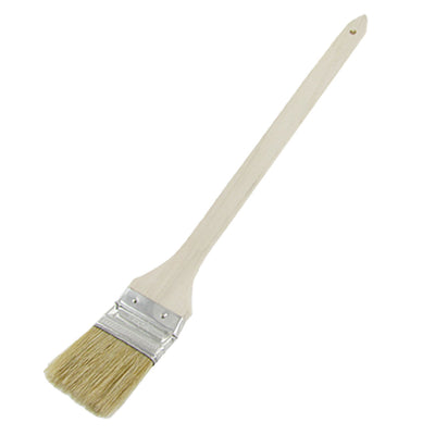 uxcell Uxcell Wood Handle Metal Ferrule Bent Head 1.7" Long Synthetic Bristle Paint Brush