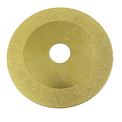 Harfington Uxcell 4" Diamond Coated Glass Grinding Grind Disc Wheel Gold Tone