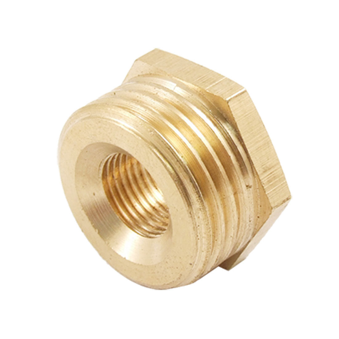 Harfington 1/2" Male to 1/4" Female Brass Hex Head Bushing Connector