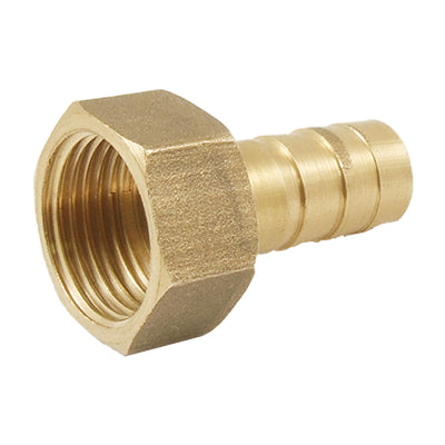 Harfington Uxcell G 3/8 Female Thread Brass Straight Barb Barbed Connector for 3/8" Inside Dia Hose