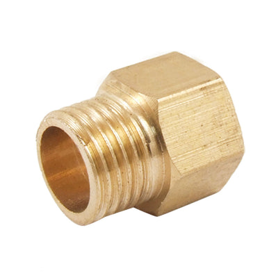 uxcell Uxcell Pipe Reducer 13 x 12mm Brass Straight Hex Bushing Connector