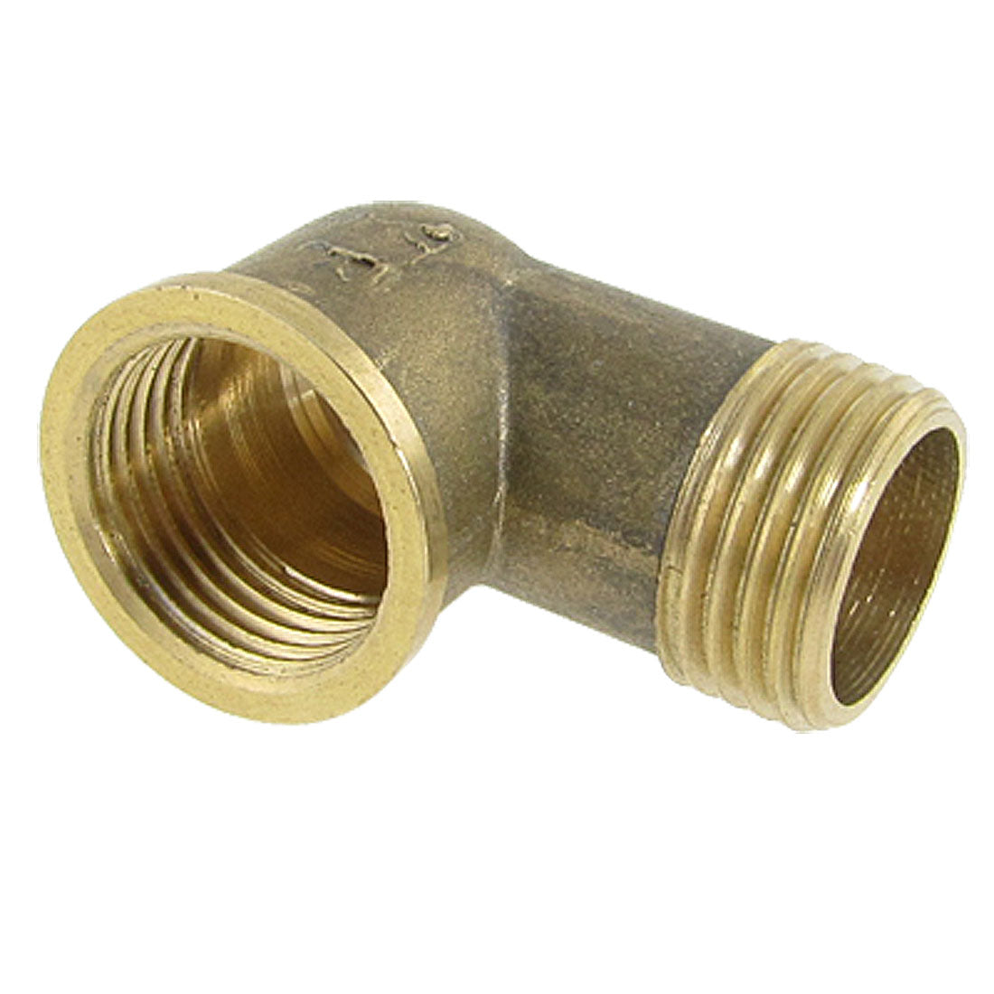 uxcell Uxcell 1/2BSP Female to 1/2BSP Male F/M Brass Pipe Fitting 90 Degree Street Elbow