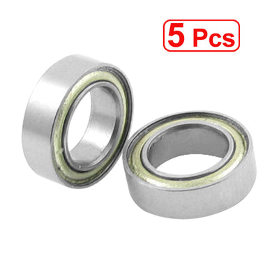 uxcell Uxcell 5 Pcs 6 x 10 x 3mm Double Shielded Deep Groove Ball Bearings MR103Z
