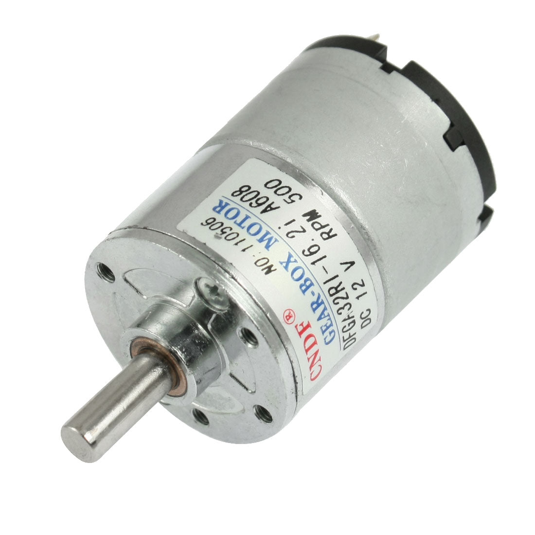 uxcell Uxcell(R) DC 12V 50mA 500RPM 0.3Kg-cm High Torque D-Shaft Permanent Magnetic DC Gear Motor