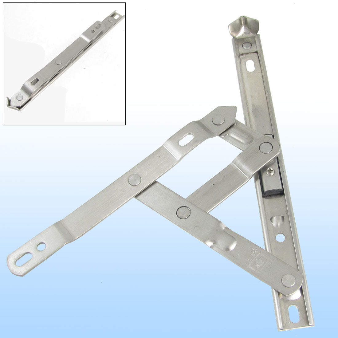 uxcell Uxcell 8" Stainless Steel Casement Window Hinge Expansion Brace