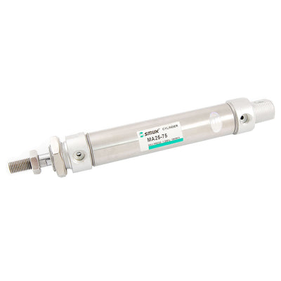 Harfington Uxcell MA25-75 25mm Bore 75mm Stroke Double Acting Mini Pneumatic Air Cylinder