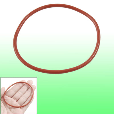 Harfington Red Silicone O Ring Oil Seal Gasket Washer Metric 75mm x 3mm