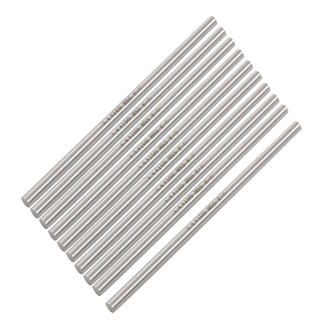 Uxcell Uxcell 10 Pcs HSS High Speed Steel Round Turning Lathe Bars 2mm x 200mm