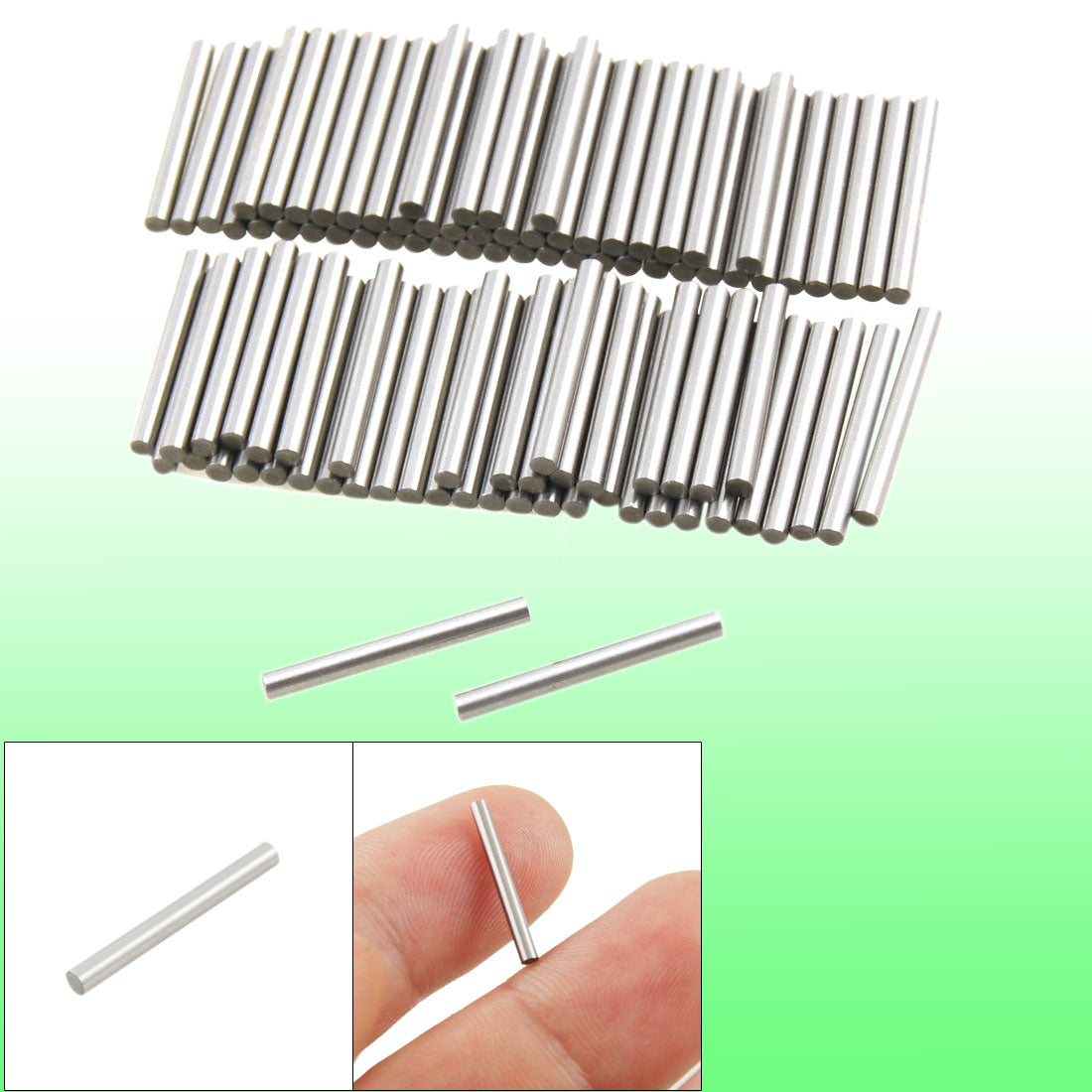 uxcell Uxcell 100 Pcs Stainless Steel 1.8mm x 15.8mm Dowel Pins Fasten Elements