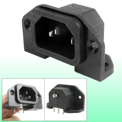 Harfington Uxcell 3P AC 250V 10A IEC 320 C14 Connector Panel Mount Power Inlet Socket Receptacle
