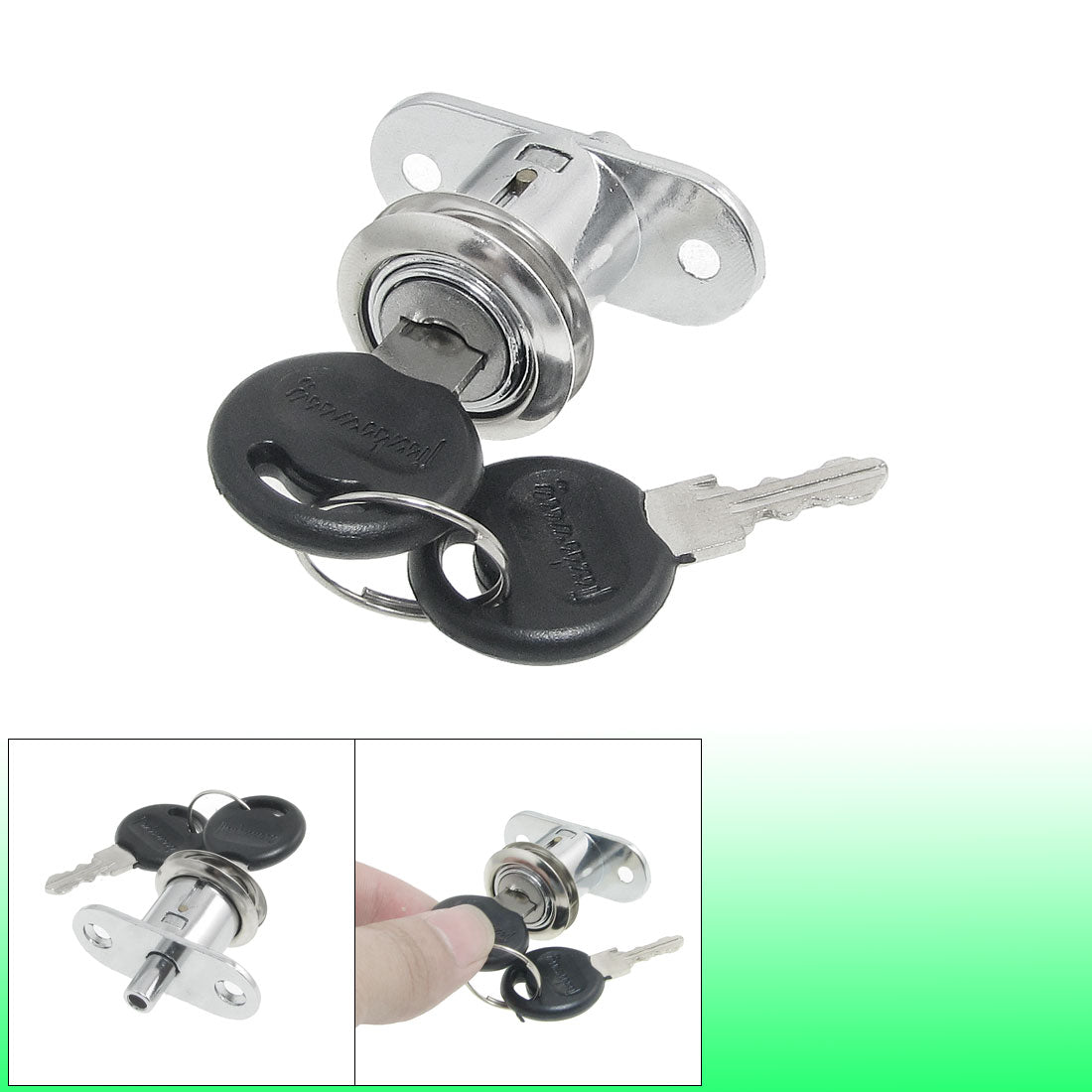 uxcell Uxcell Door Hardware Cabinet Drawer Quarter Turn Cam Lock with 2 Keys