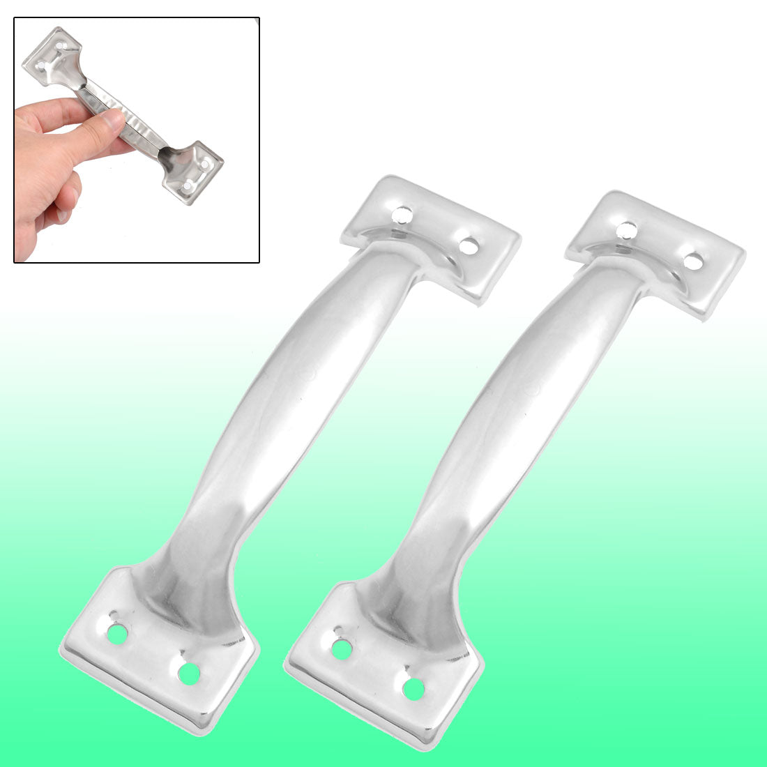 uxcell Uxcell 2 Pcs Stainless Steel Pull Handles Grips 5.87" for Dresser Doors