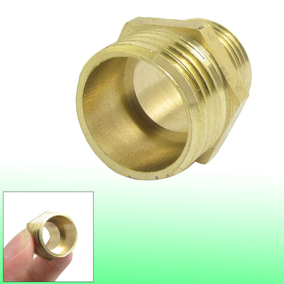 Harfington Uxcell 20 x 16mm Male Thread Reducer Brass Pipe Nipple Fitting