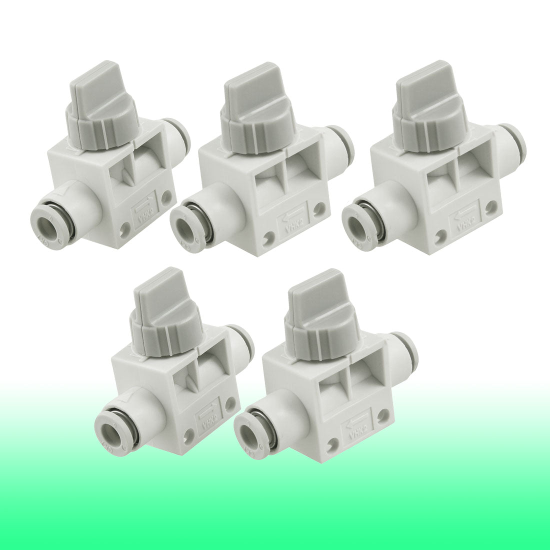 uxcell Uxcell 5 Pcs 6mm to 6mm Dia Push in Fitting Pneumatic Connector Hand Valves
