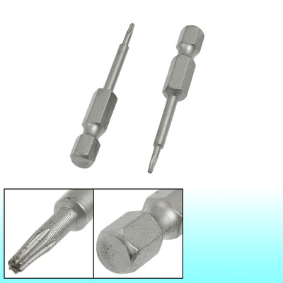 uxcell Uxcell Magnetic Gray T5 Torx Screwdriver Bits 2 Pcs