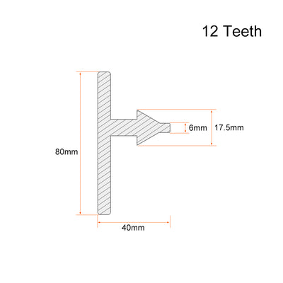 Harfington Uxcell 13mm Key Size 12 Teeth Design Metal Drill Chuck Key