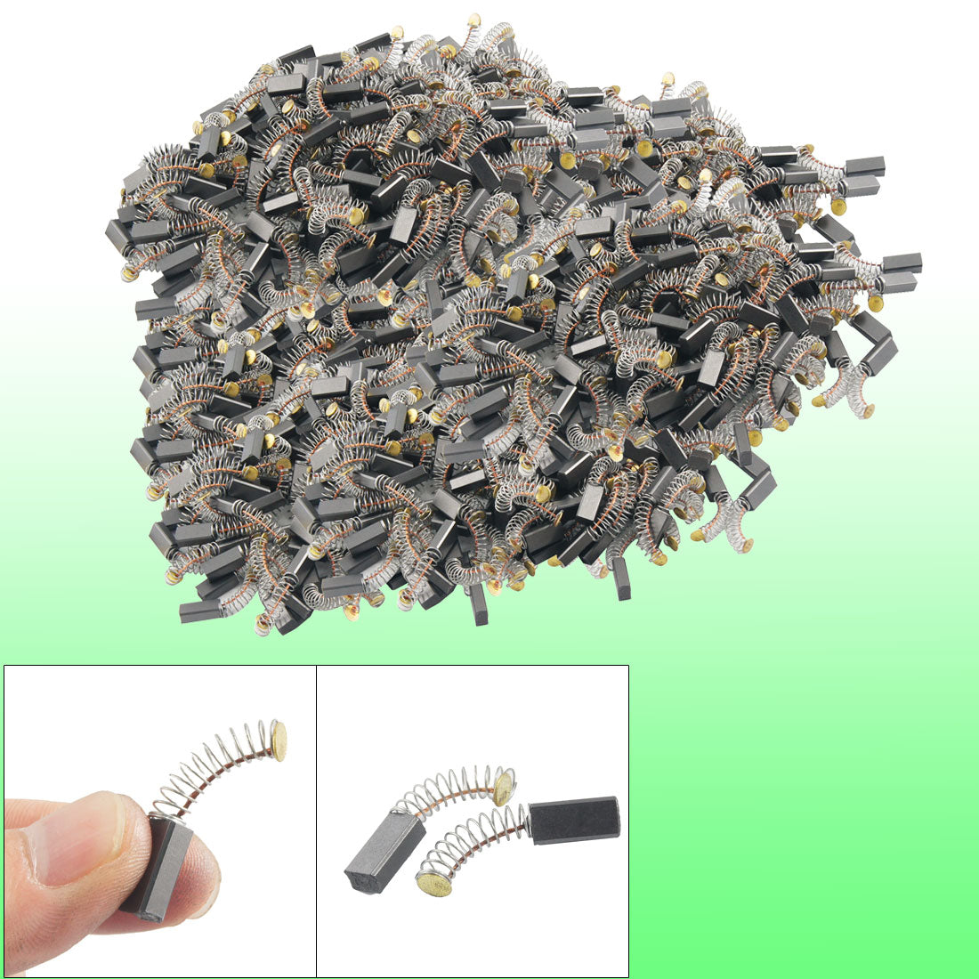 uxcell Uxcell 200 Pcs 4mm x 6mm x 12mm Electric Motor Carbon Brushes