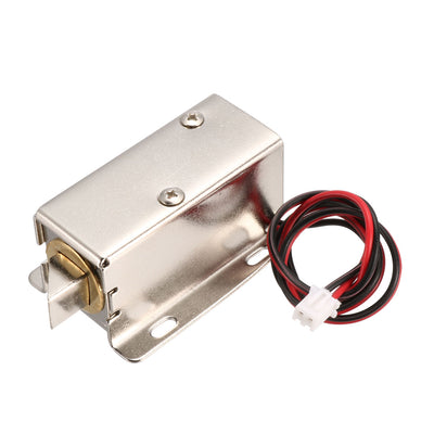 Harfington Uxcell 0837L DC 12V 8W Open Frame Type Solenoid for Electric Door Lock
