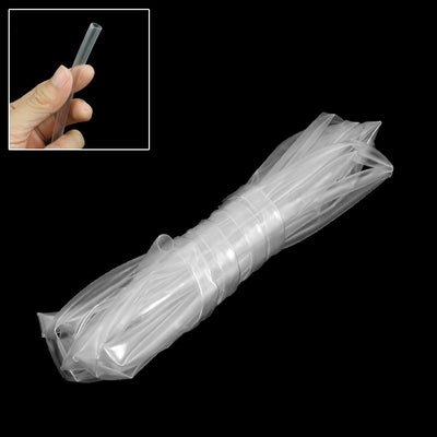Harfington Uxcell Ratio 2:1 6mm Dia Clear Polyolefin Heat Shrinkable Tube 4M 13.1Ft