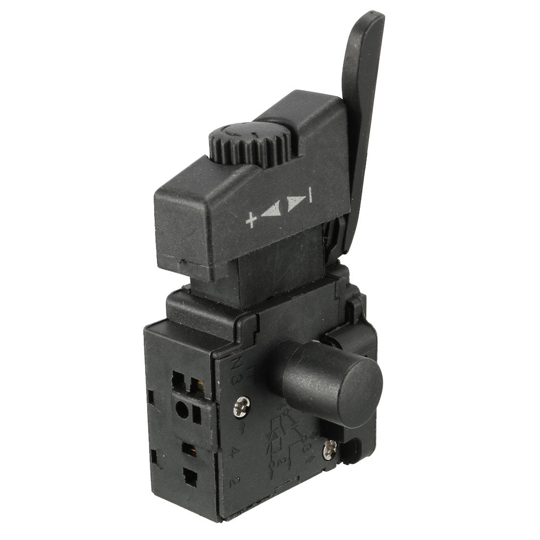 uxcell Uxcell RG5 SPST Lock on Power Tool Trigger Button Switch Black