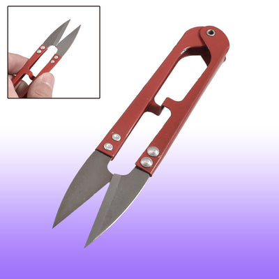 uxcell Uxcell Red Handle Sharp Blade Embroidery Tailor Craft Yarn Spring Scissors Stitch Shear